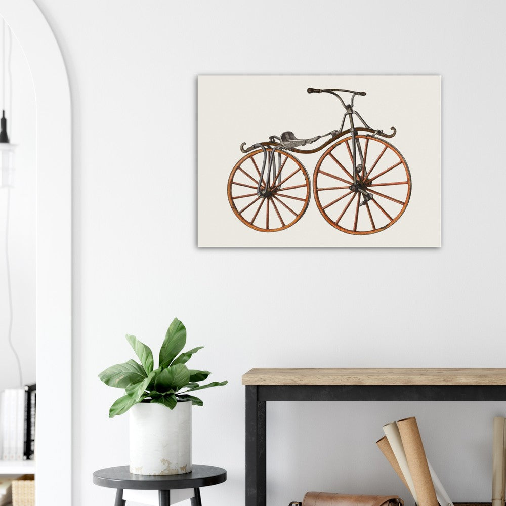 Vintage Illustration Bicycle by John Cutting