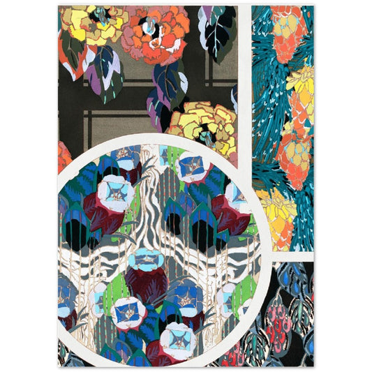 Vintage Floral Art Deco Pattern, Variation 2 by Édouard Bénédictus