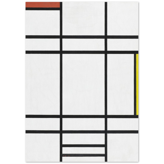Piet Mondrian - Composition In White , Red and Yellow - The Retro Gallery