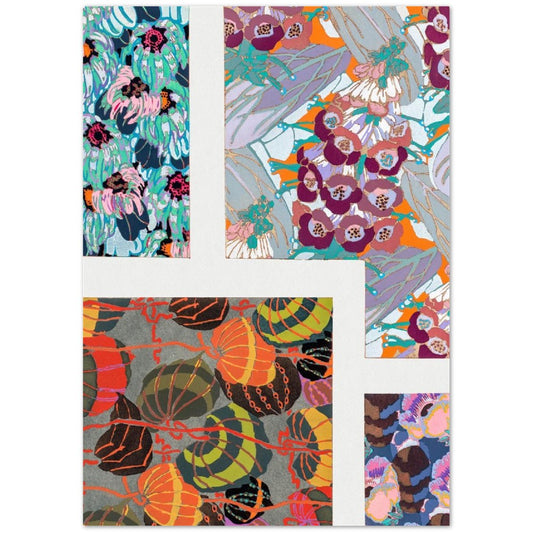 Colorful Vintage Art Deco Pattern, Variation 10 by Édouard Bénédictus