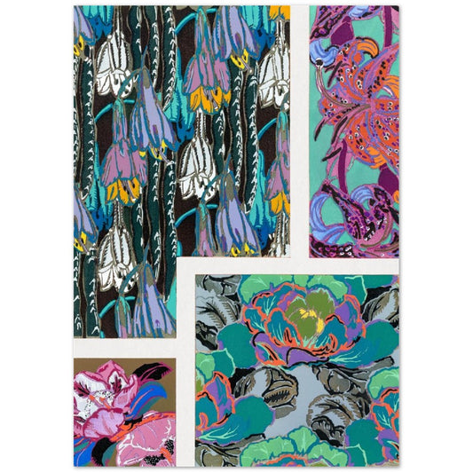 Vintage Floral Art Deco Pattern, Variation 12 by Édouard Bénédictus
