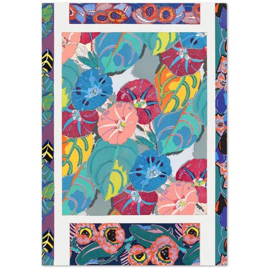 Vintage Floral Art Deco Pattern, Variation 15 by Édouard Bénédictus
