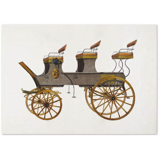 Vintage Illustration Brake by Fred Weiss