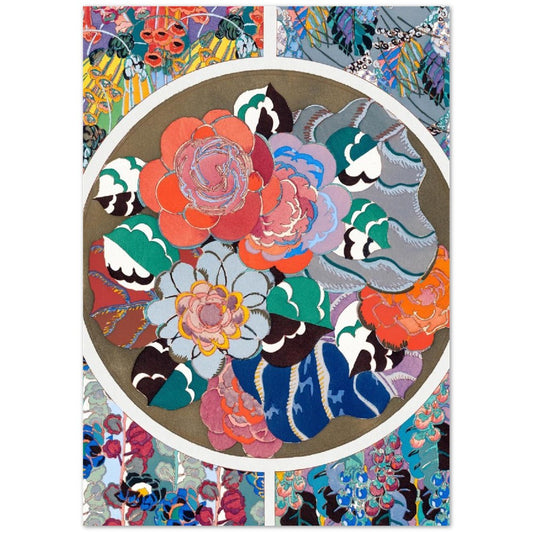 Flower Art Deco Pattern, Variation 11 by Édouard Bénédictus