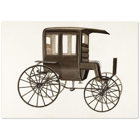 Vintage Illustration Cabriole by Fred Weiss