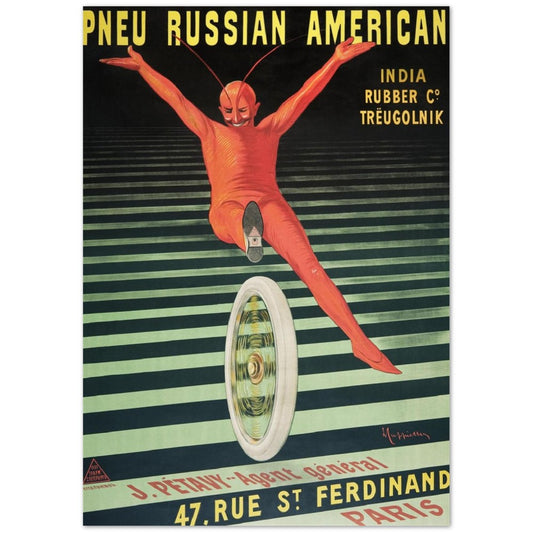 Pneu Russian American by Leonetto Cappiello