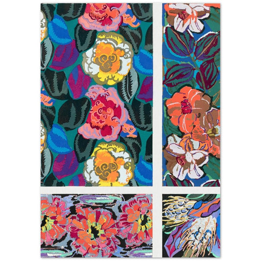 Vintage Geometric Floral Art Deco Pattern, Variation 8 by Édouard Bénédictus