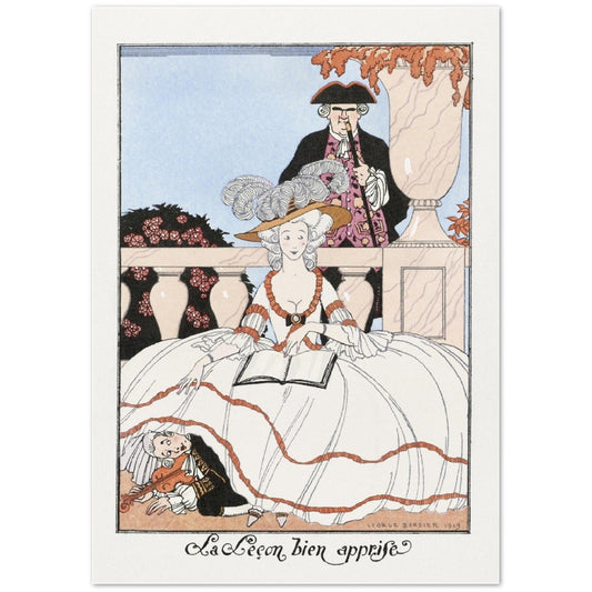 La Leçon Bien Apprise Vintage Poster