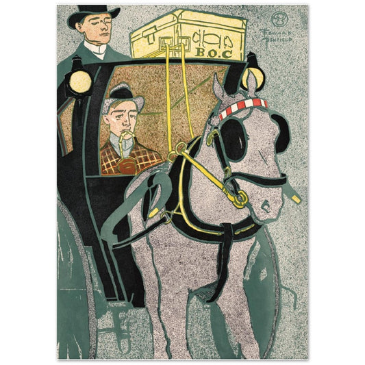Man In A Carriage by Edward Penfield