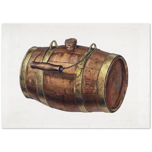 Vintage Illustration Field Keg by Edward Loper