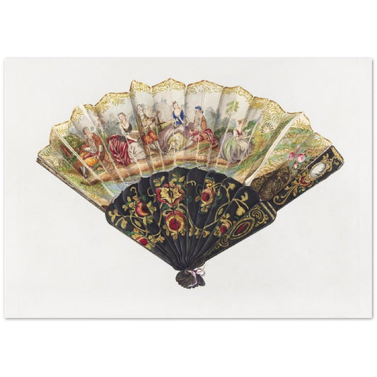 Vintage Illustration Fan by Frank J. Mace