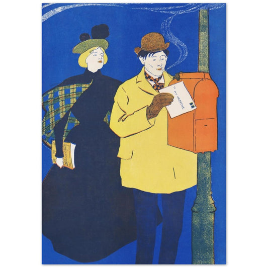 Man And Woman Sending Letter by Edward Penfield