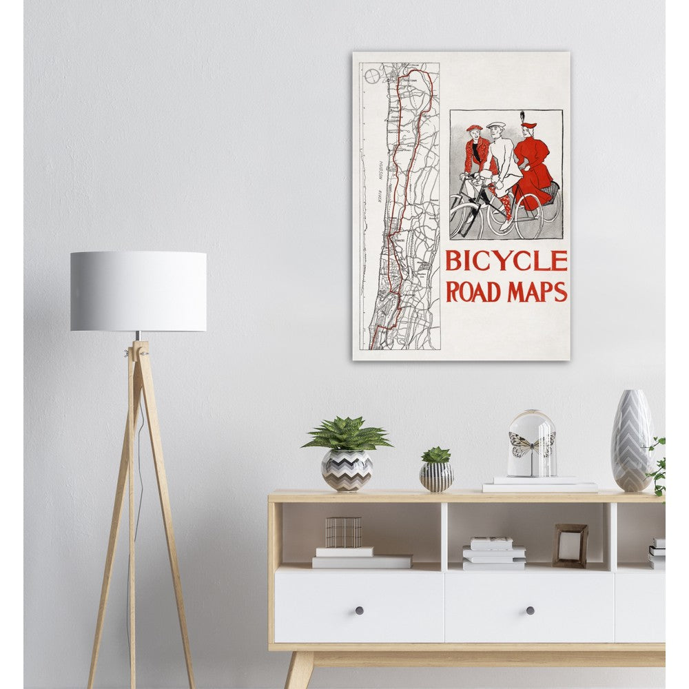 Bicycle Road Maps by Edward Penfield