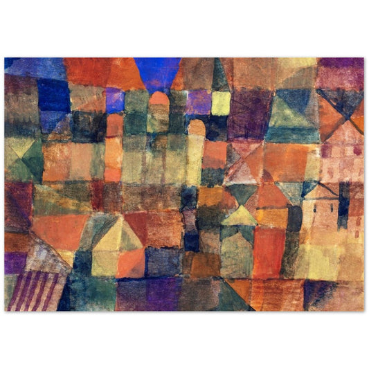 City With The Three Domes by Paul Klee