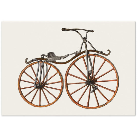 Vintage Illustration Bicycle by John Cutting